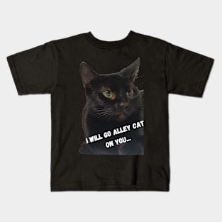 Lucky Da Black Cat Kids T-Shirt